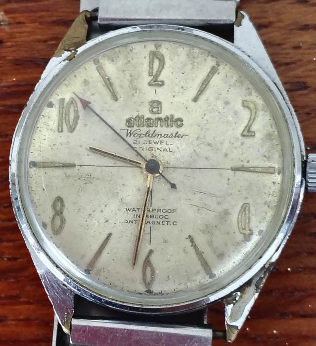 Zegarek Atlantic Worldmaster 21 Jewels-Swiss Incabloc orginał do renow
