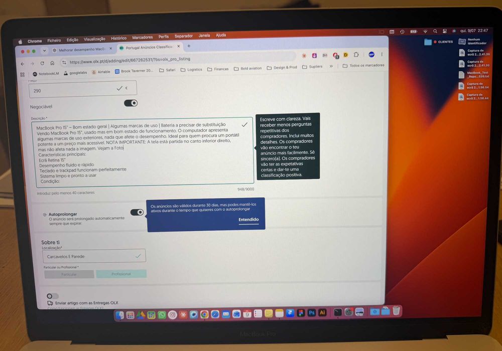 Apple Macbook Pro 15"
