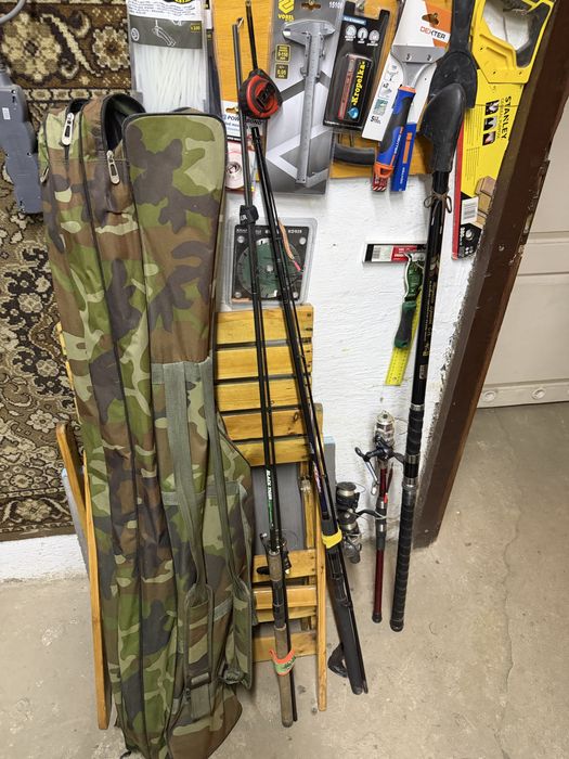 4 Wędki   + pokrowiec polecam