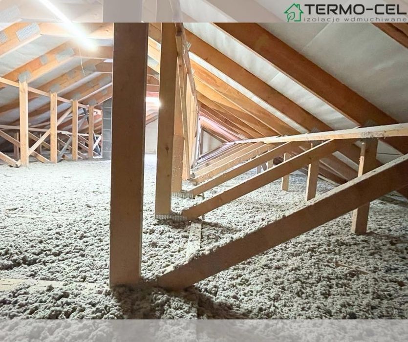 Izolacje wdmuchiwane, celuloza, ocieplenia stropów, naprawa izolacji