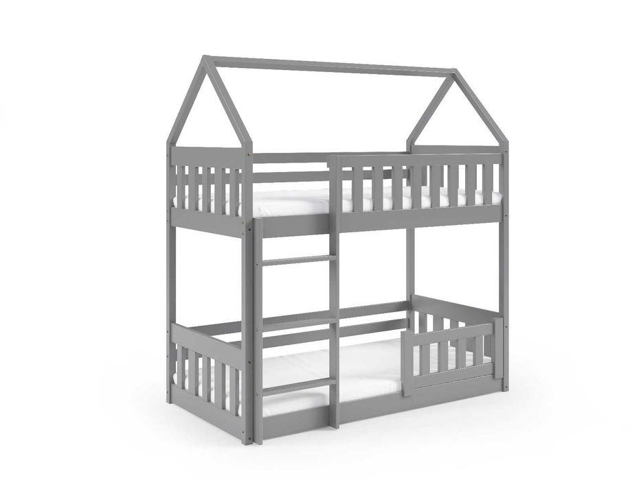 Dziecięce łóżko piętrowe ZUZIA SLIM z materacami w cenie!