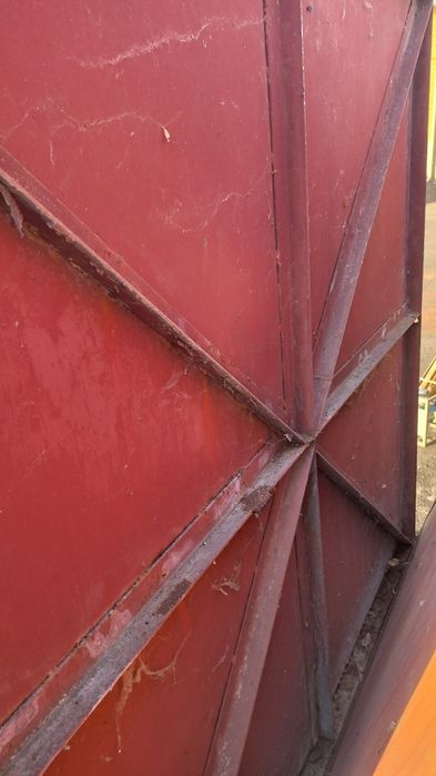 Ворота из металла, 2 половинки (уголок 60х60 см)