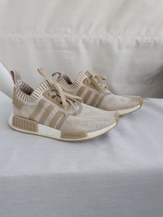 Кросівки Adidas NMD_R1 Primeknit (linen khaki) Оригінал  розмір 38,5