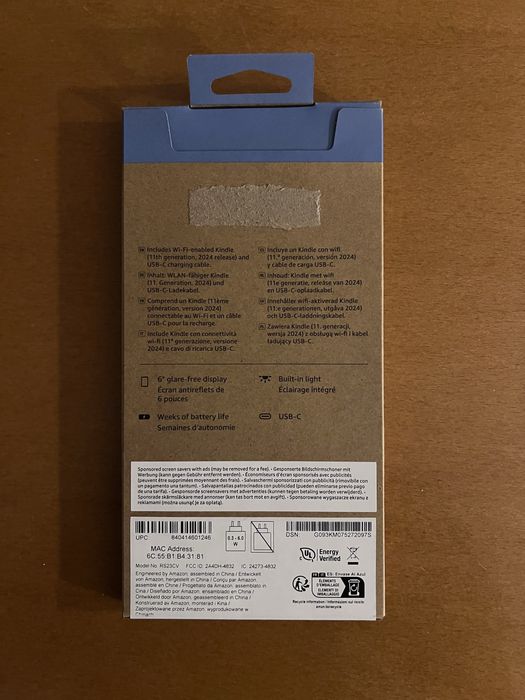 Amazon kindle (2024) 16 gb