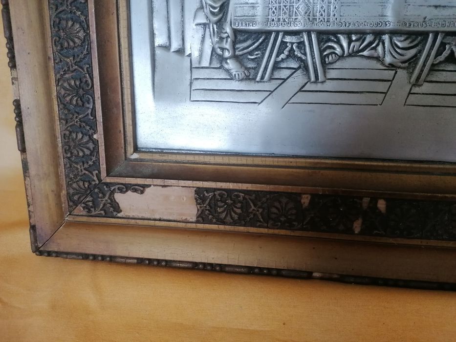Quadro antigo Última Ceia