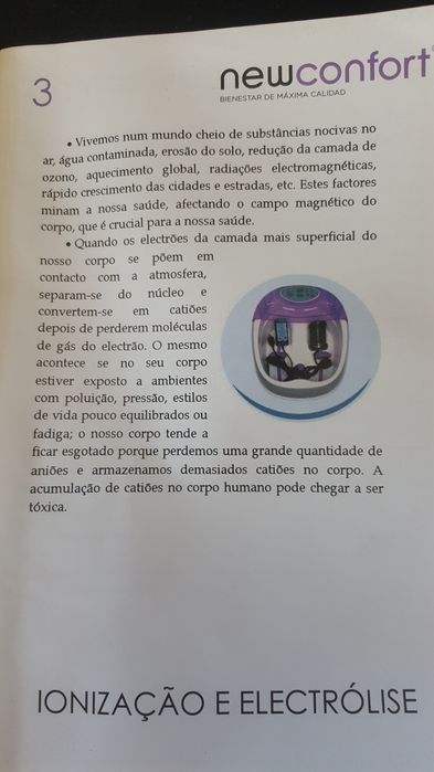 ionizador para purificar o corpo