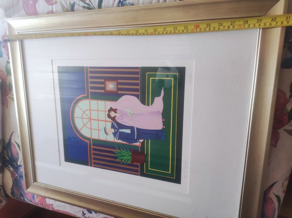 Quadro de Serigrafia - Noivos