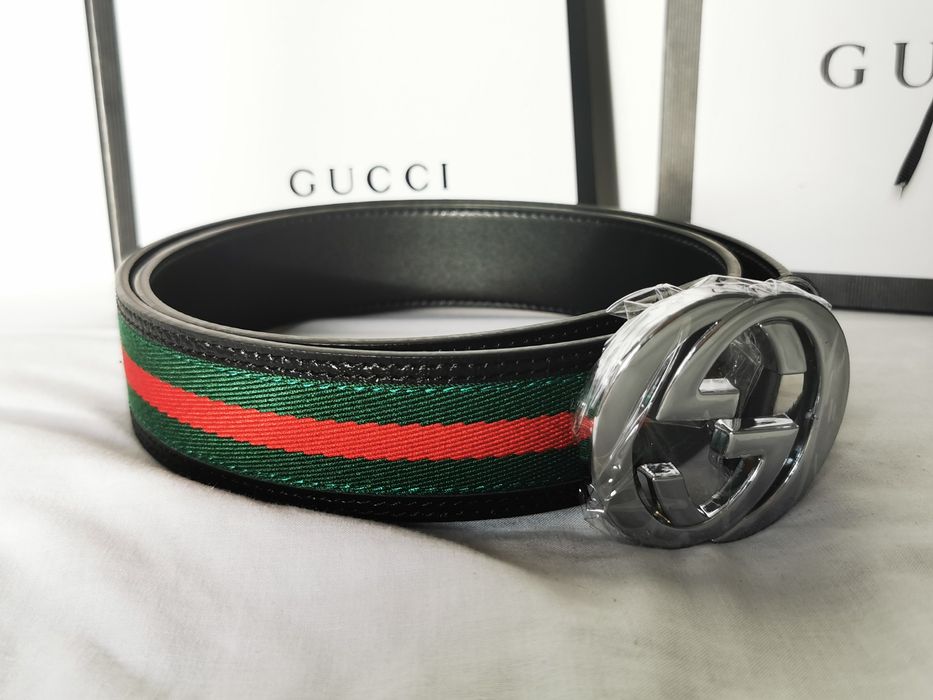 Pasek Gucci Web Green red