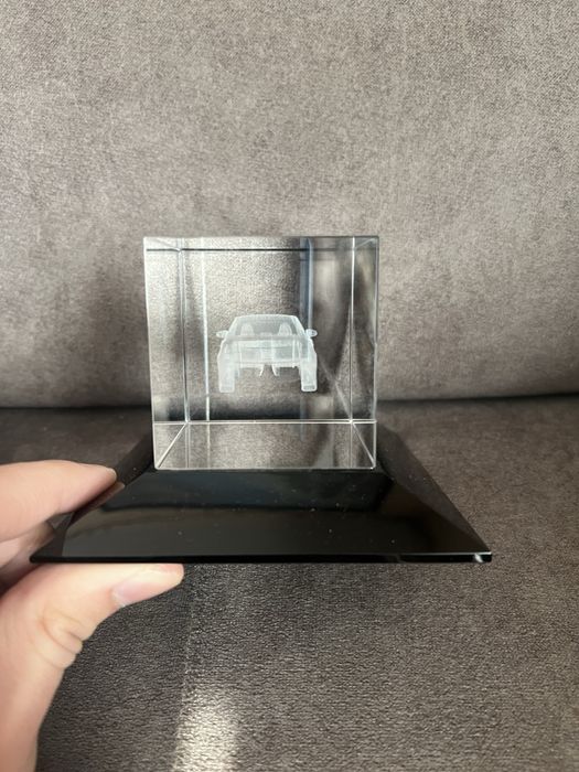 Lexus Szklana Kostka Z Laserowym Grawerem Samochodu Lexus