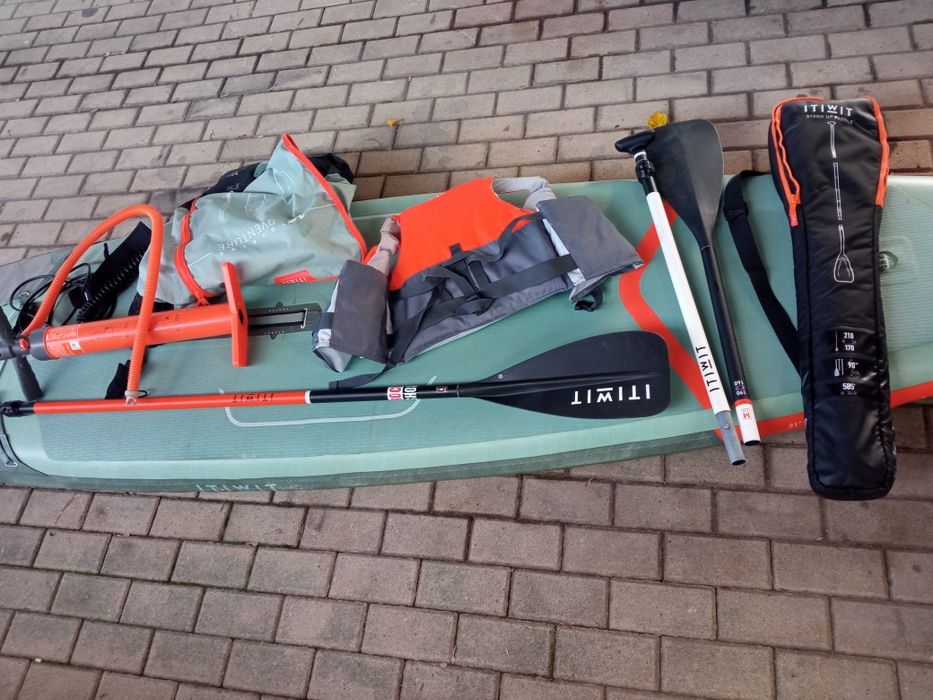 Prancha de stand-up paddle insuflável de passeio Itiwit X500 13'.