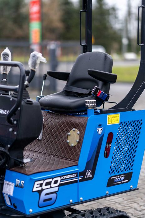 Minikoparka KINGWAY ECO 6 RS- Skrętne Ramie Model na 2026r NOWA