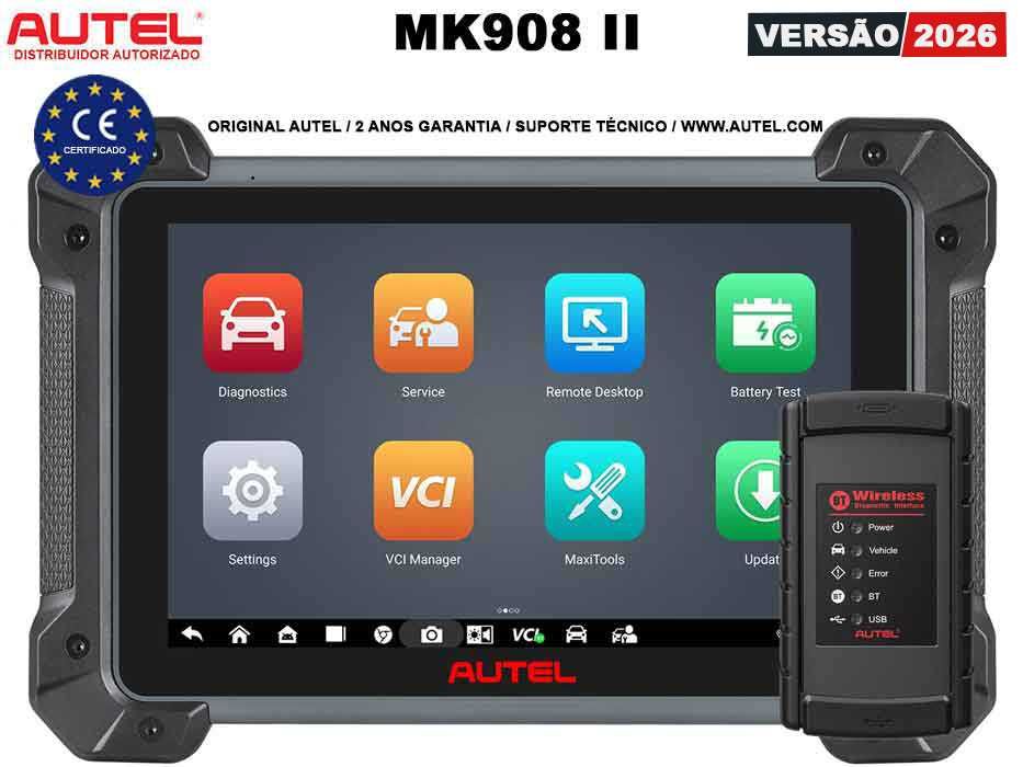 Autel MaxiCOM MK908 II Maq Diagnóstico OBD Codificação Online (NOVO)