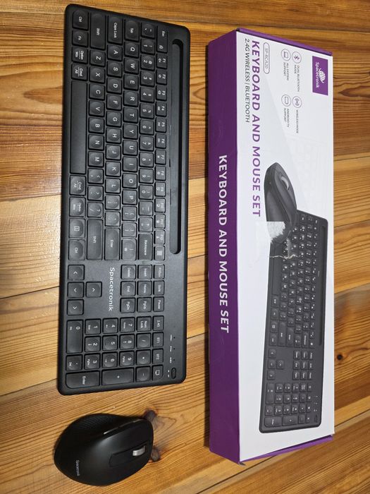 Klawiatura + mysz bezprzewodowa SpaceTronik SP-RCA20