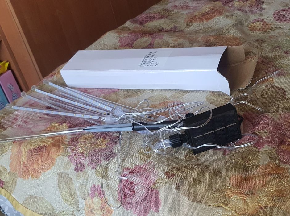 Гірлянда світлодіодна вулична Метеоритний дощ «Тануть Бурульки» 8 шт.