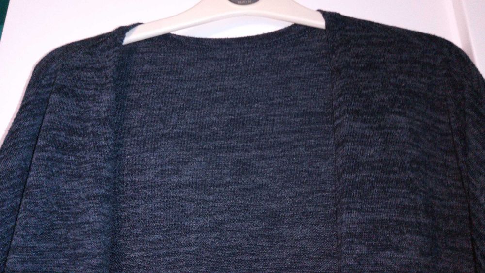 Sweter kardigan narzutka granatowy melanż