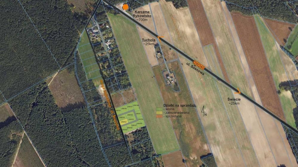 Działki budowlane Błądzim do wyboru