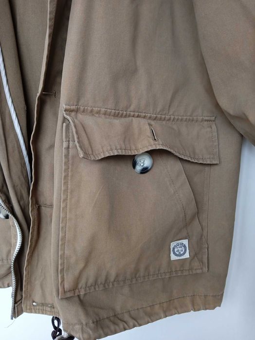 obszerna duńska kurtka żeglarska  z kapturem