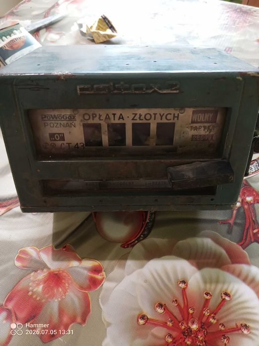 Taksometr Poltax 21 - PoWoGaz Poznań. PRL.