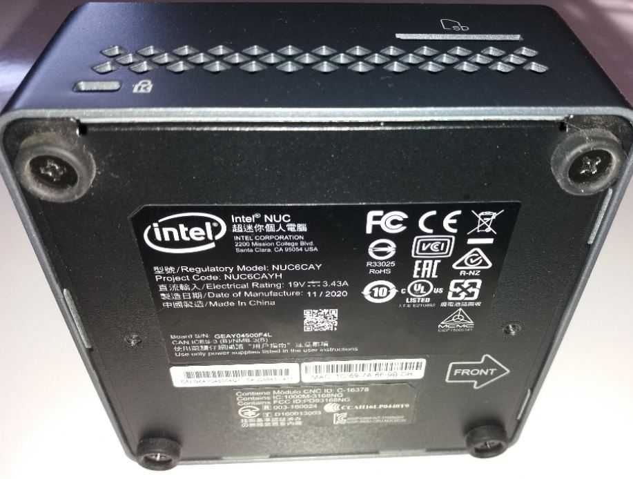 Komputer Mini Pc Intel Nuc NUC6CAYH 8gb Ram J3455 Stan idealny.