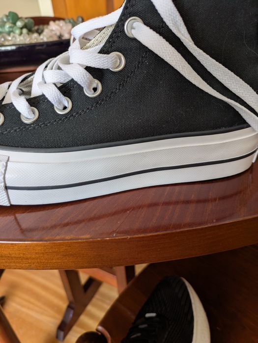 Tênis Converse Chuck Taylor All Star de cano alto com solda plataforma - tamanho 36