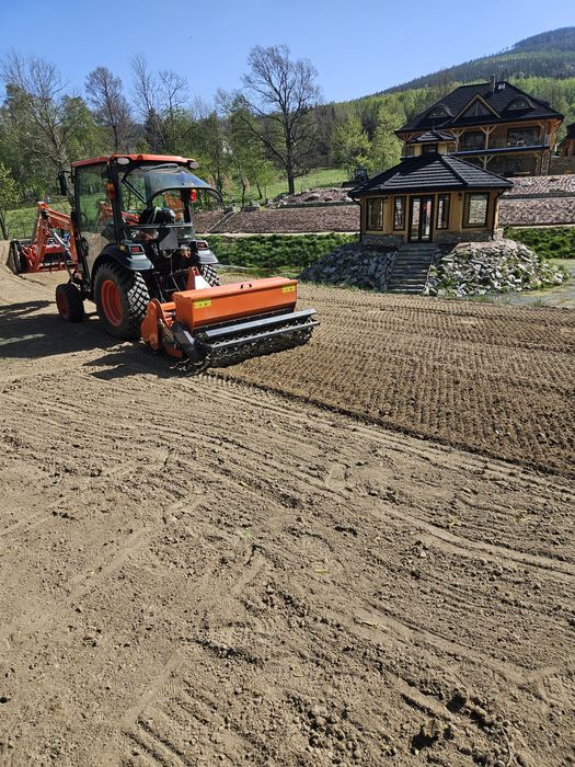 Glebogryzarka separacyjna,  równanie terenu, minikoparka, ogrody