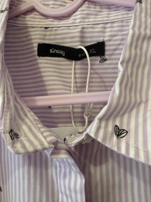 Нова сорочка Sinsay L XL рубашка сінсей блузка лаванда