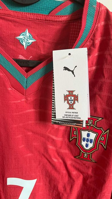 Camisola Portugal 2026 Authentic Home Jersey Men do Cristiano Ronaldo CR7, tamanho M