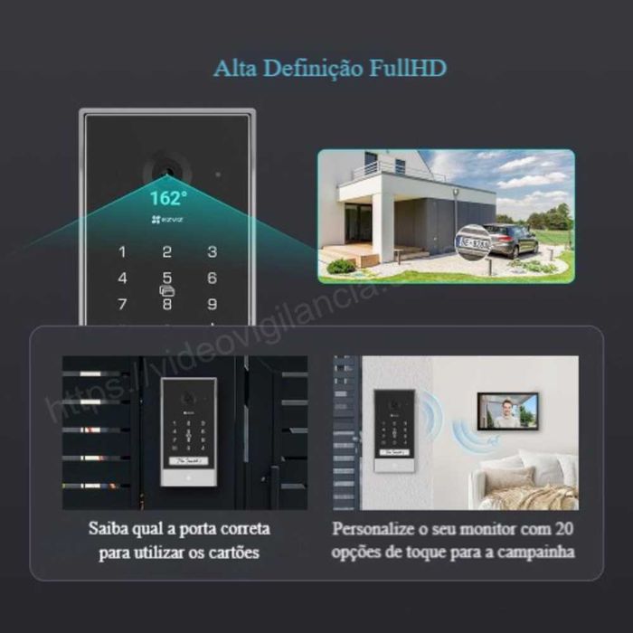 Vídeo porteiro‼️S/ fios‼️WiFi‼️Vídeo chamada e controlo pelo telemóvel64171753325187123