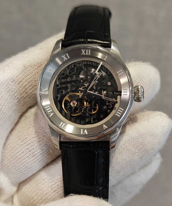 Чоловічий годинник Silvana Skeleton SR39AS Swiss made 39 mm Sapphire