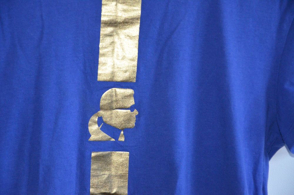 t-shirt damski  Karl Lagerfeld r. S niebieski