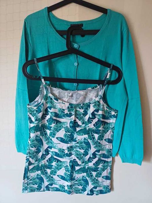 Komplet damski top plus kardigan M/L Tezenis