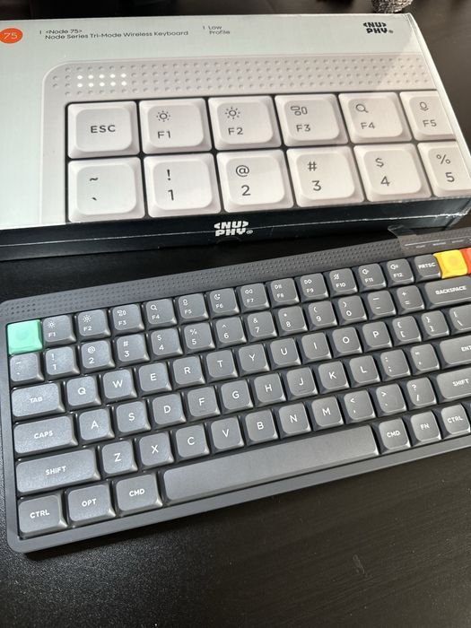 NuPhy Node 75 Механічна low-profile клавіатура Red, Blush switch
