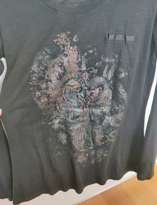 T-shirt, manga comprida, preta, La Mode est à Vous, 36