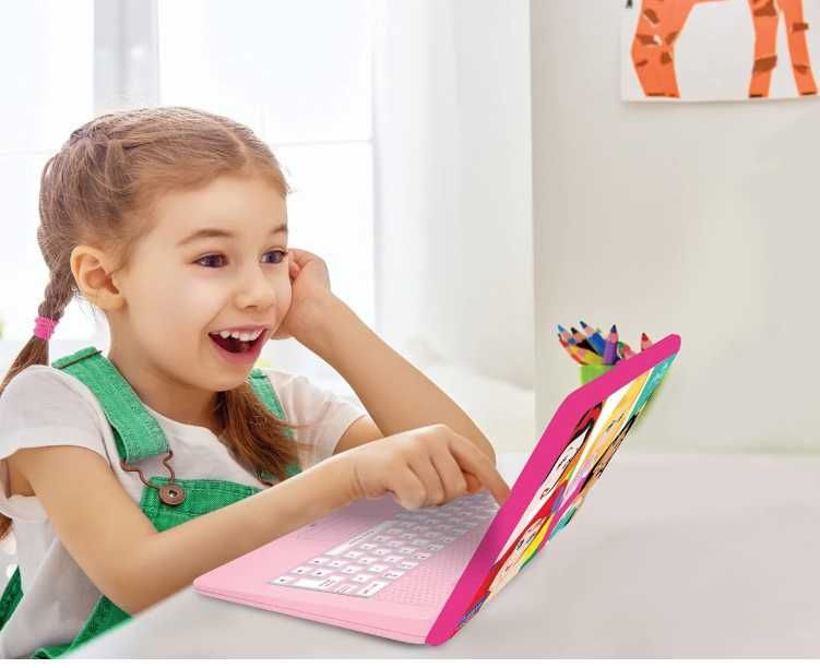 Princesas Disney Computador Bilíngue Espanhol/Inglês Brinquedo Prenda