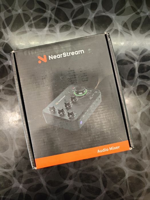 Аудіоінтерфейс NearStream AMIX20B: Мікшер для Стрімів, XLR, 48V, Bluetooth + Акумулятор! ТОП для Подкастів та Гітари, відеозахват capture card