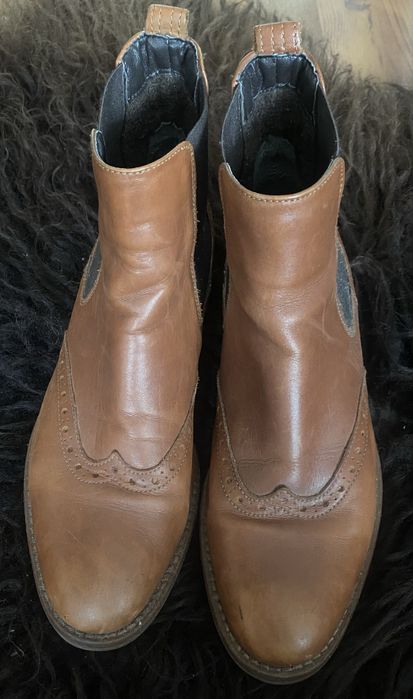 Botki damskie Pat Calvin Freeflex 38 skórzane 24 cm