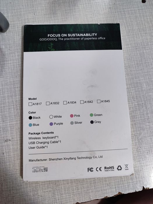 Універсальна бездротова Bluetooth клавіатура нова