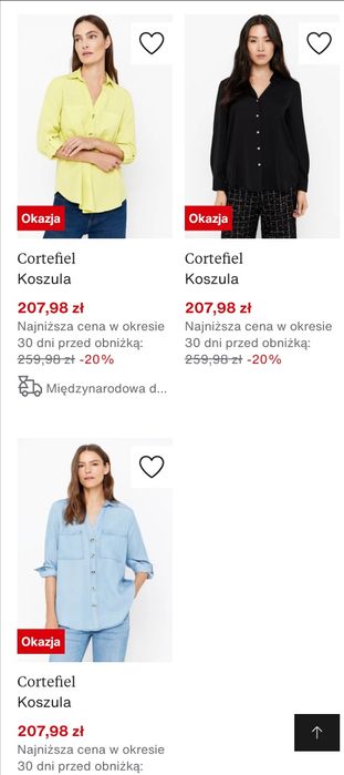 Cortefiel bluzka fuksja r.S