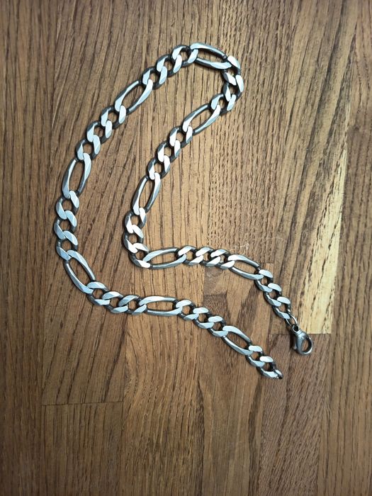 Srebrna bransoletka i łańcuszek