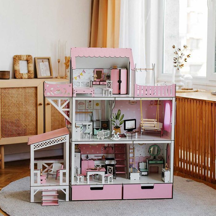 Супер Великий ляльковий будинок для ляльок барбі дом кукол барби