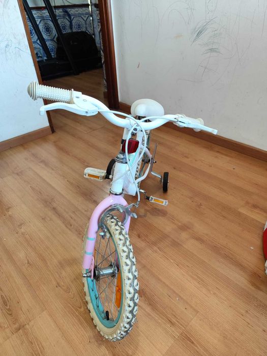 Bicicleta Criança Roda 16" 5-7 Anos Rosa Berg