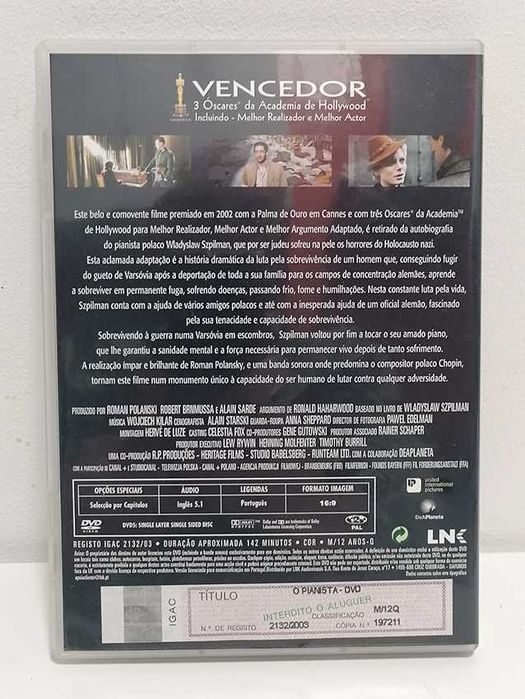 DVD - O Pianista