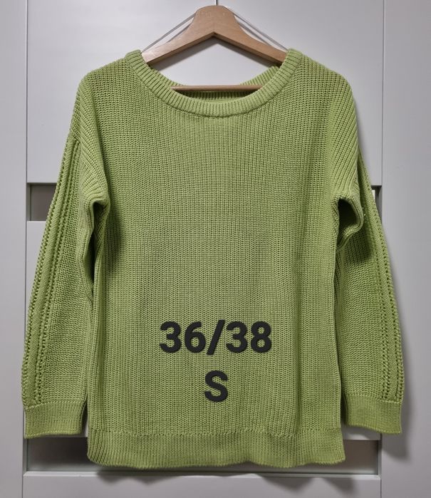 Bodyflirt limonkowy sweter r. 36-38 S