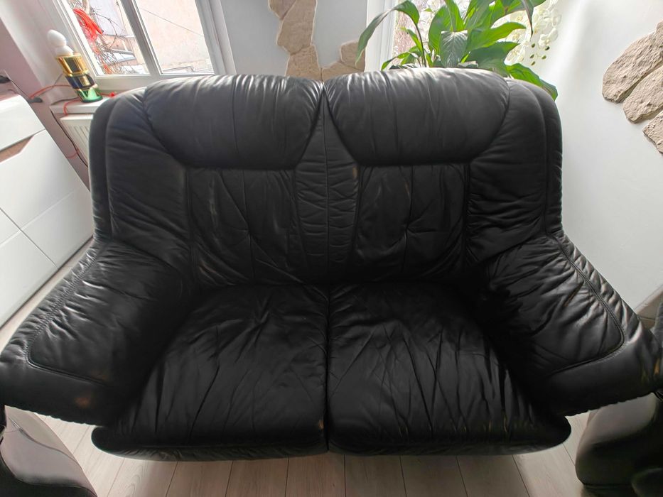 Idealny Zestaw mebli 2+1+1 skóra naturalna