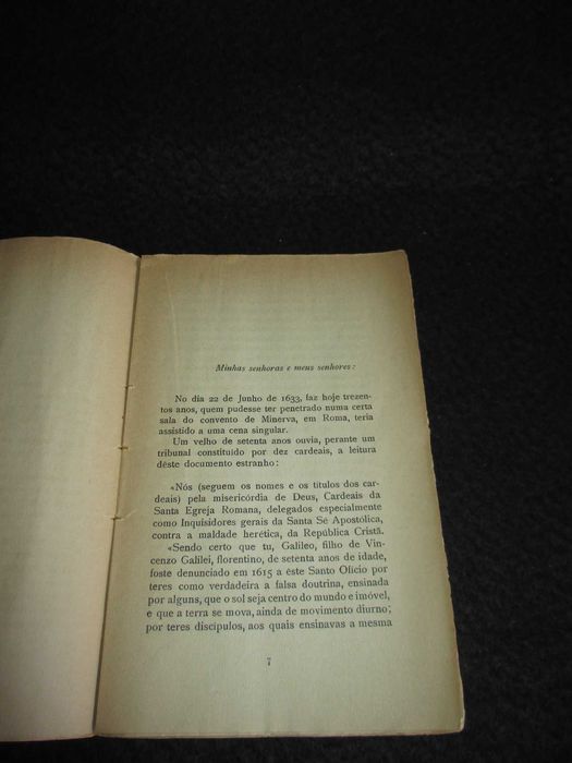 Livro Galileo Galilei Valor Científico e Moral Bento de Jesus Caraça