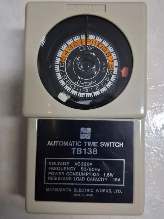 Interruptor horário mecânico analógico National TB138.