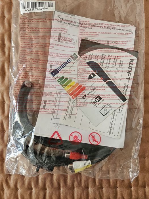 Smart tv led 32" hd Kunft com Dolby Atmos AUDIO.