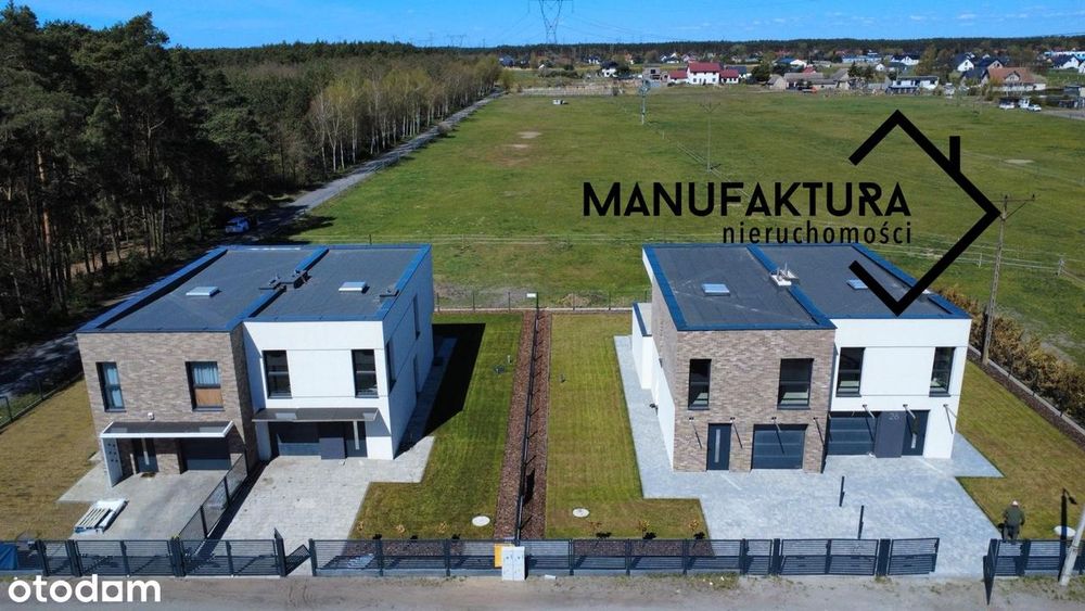 Nowoczesny bliźniak/ 124m2/ las/ pompa ciepła/ Ciele/ Bez prowizji !!