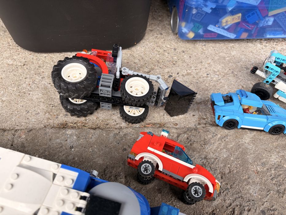 Lego policja traktor ciezarokwa