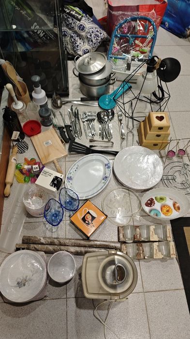 Conjunto de utensílios de cozinha